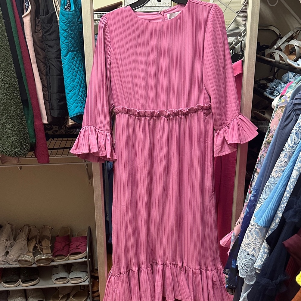 Dainty Jewells Pink Long Sleeve Dress